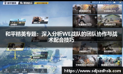 和平精英专题：深入分析WE战队的团队协作与战术配合技巧